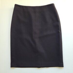 Talbots Pencil Skirt 6 Black Office Professional Business Knee Length Straight